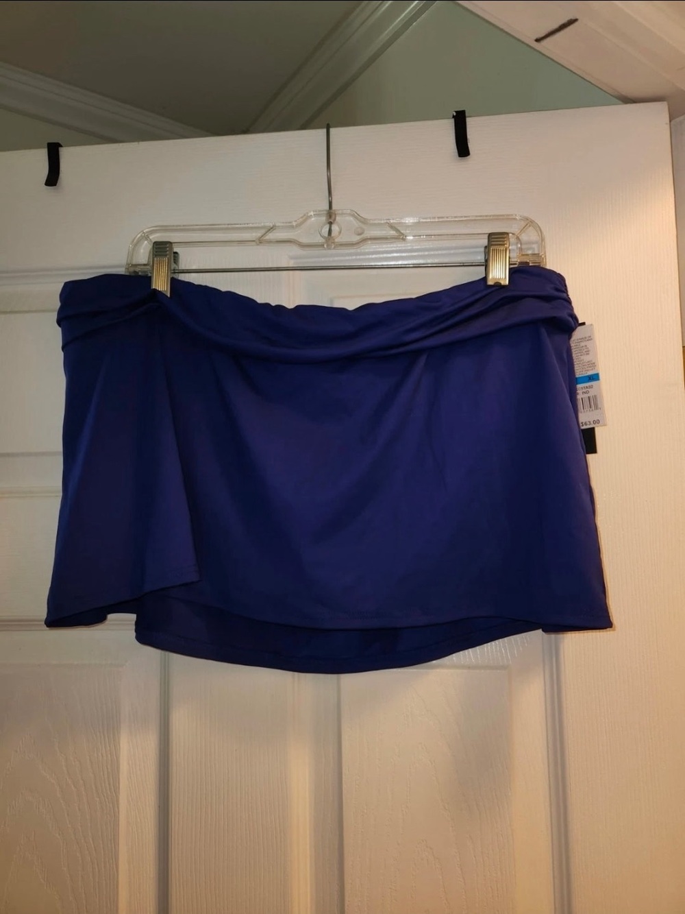 Kenneth Cole Indigo Blue Swim Skirt Size XL NWT